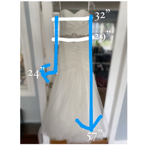 Mori Lee Tulle strapless wedding gown - Picture 11 of 11